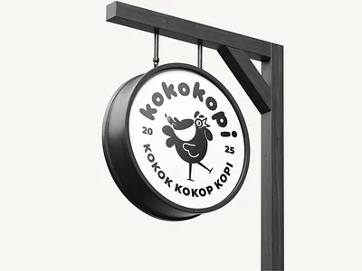 kokokopi coffee brand coffee coffeeshop design illustration logo logodesign logodesigns rooster vector