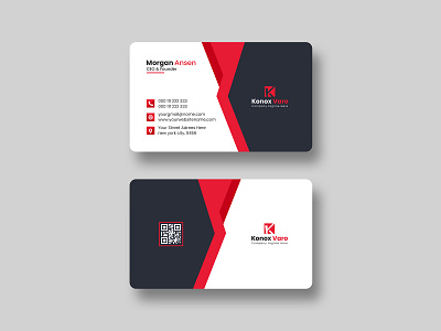 Creative Business Card Design Template branding business business card card design creative graphicsobai modern print red business card template visiting card
