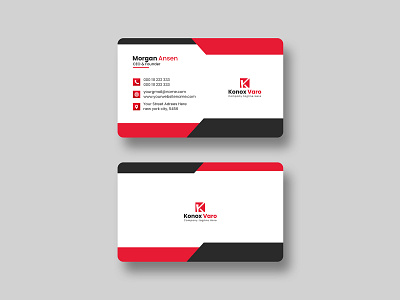 Creative Business Card Design Template branding business card card creative creative business card design graphic design graphicsobai print print ready red visiting card