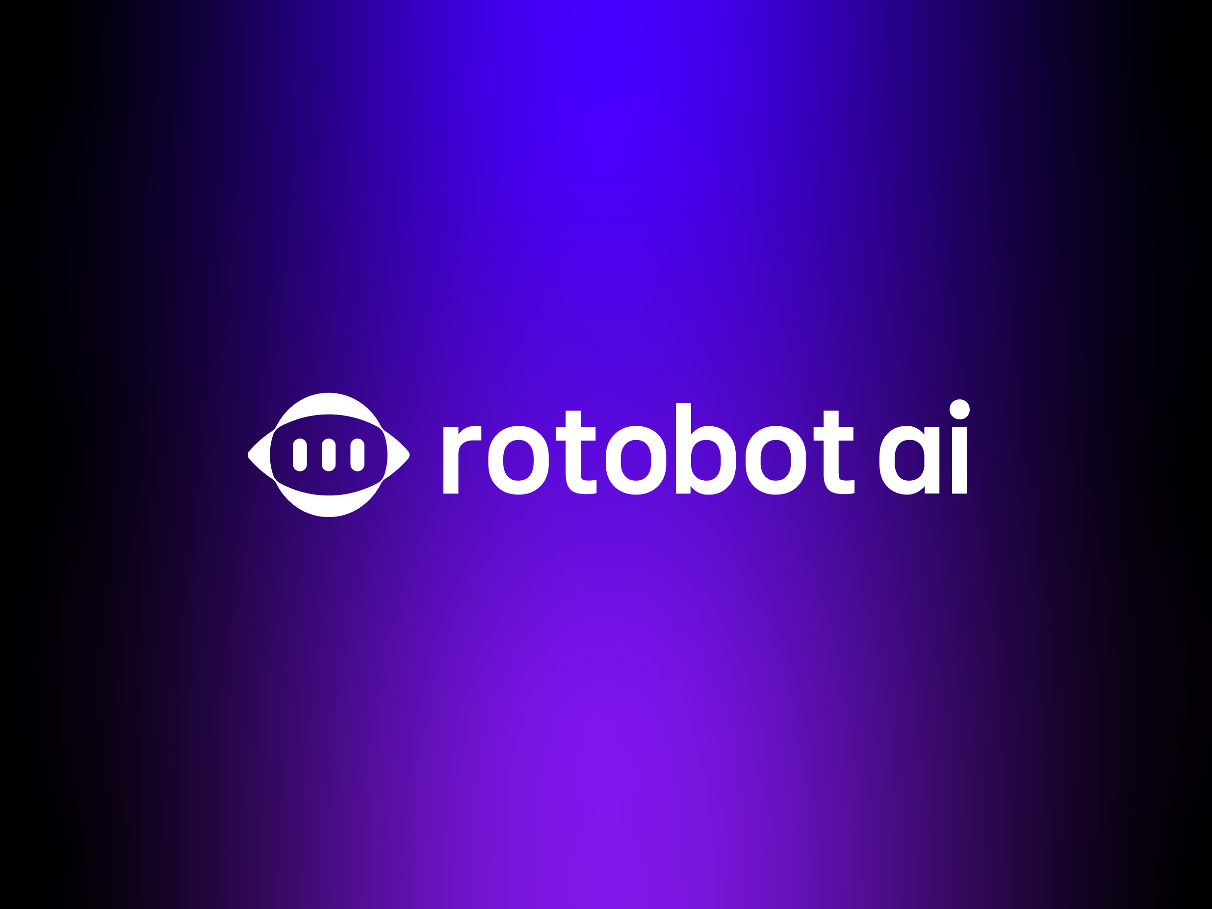 rotobot ai abstract logo ai ball branding chatbot football geometric logo logo designer minimal logo modern robot sport symbol