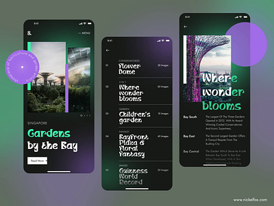 Garden Collection Mobile App design: iOS Android ux ui designer android animation app app designer app interaction application dashboard design garden interface ios iphone marketplace mobile motion motion graphics plant startup ui ux