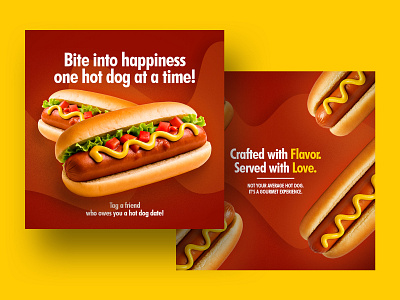 Hot Dog Street Food Social Media Post Design ad design banner banner ads banner design banners facebook banner food food banner google ad banner instagram instagram post meta ads restaurant restaurant banner social media social media banner social media design social media pack social media post social media templates