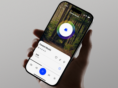 Meditation music player app redesign app usability focus app meditation app mindfulness app minimal ui mobile ui onboarding optimization product design relaxing app startup app design ui inspiration uidesign user experience user flow ux design uxdesign wellness app