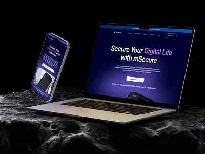 mSecure – Website Redesign app branding design graphic design illustration logo typography ui ux vector