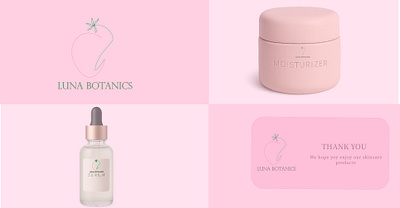 Luna Botanics – Skincare Branding Concept ✨ branding graphic design logo promotion