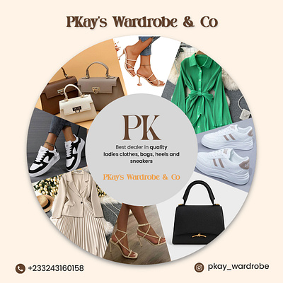 Fashion flyer bags and heels branding clothes flyer design fashion design fashion post fashion sale graphic design ladies sneakers social media post wardrobe