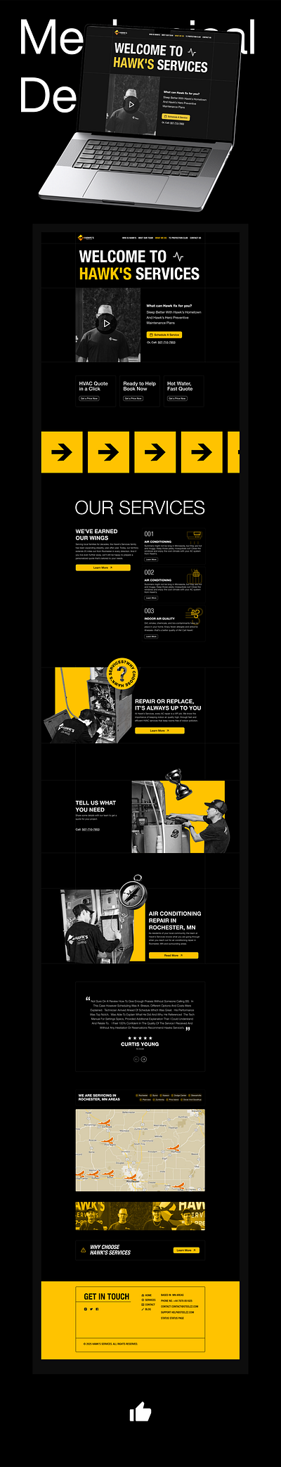 Hawks Services Web UI-UX Design graphic design motion graphics ui
