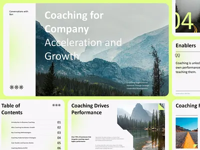 Pitch Deck Template for Coaching Startup Sales Presentation branding business presentation coaching template design deign slide deck design grafic design illustration pitch deck powerpoint powerpoint design powerpoint template powerpoit design presentatiob presentation presentation design slide template design