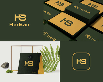 HB Monogram Logo Design branding creative design graphic design green logo hb connection logo hb logo hb monogram illustration letter letter hb logo lettering logo logo design minimal modern hb logo nature logo startup logo ui website logo