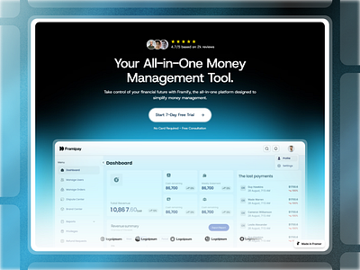 Framer SaaS Hero Component - Framify Design design framer framer component library framer development framer hero component framer hero design framer hero section framer template framer templates framer website framify library hero design hero section hero section ui illustration ui web design