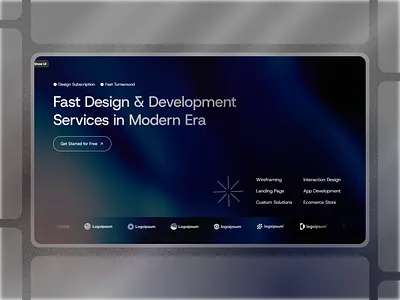 Framer Design Services Agency Hero Component - Framify Design branding design framer framer component library framer development framer hero component framer hero design framer hero section framer template framer templates framer website framify library graphic design hero design hero section hero section ui illustration logo ui web design