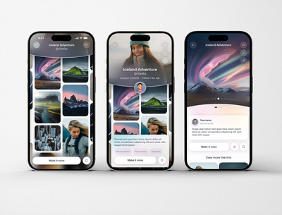Life Vision App app artificial board design inspiration intelligence interactive interface life pinterest ui vision visualization