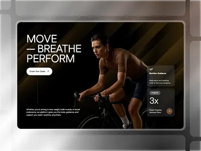Framer Fitness Hero Component - Framify Design branding design framer framer component library framer development framer hero component framer hero design framer hero section framer template framer templates framer website framify library hero design hero section hero section ui illustration ui web design