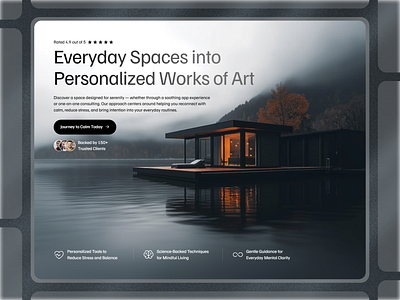 Framer Space Booking Hero Component - Framify Design design framer framer component library framer development framer hero component framer hero design framer hero section framer template framer templates framer website framify library hero design hero section hero section ui illustration ui web design
