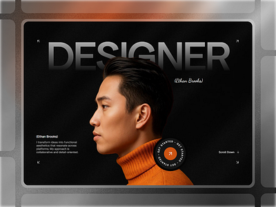 Framer Portfolio Hero Component - Framify Design branding design framer framer component library framer development framer hero component framer hero design framer hero section framer template framer templates framer website framify library hero design hero section hero section ui illustration ui web design