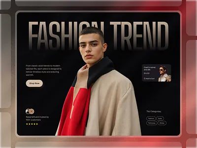 Framer Fashion Hero Component - Framify Design design framer framer component library framer development framer hero component framer hero design framer hero section framer template framer templates framer website framify library hero design hero section hero section ui illustration ui web design