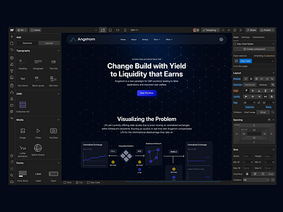 Webflow Design & Development for Angstrom Website |DeFi Platform blockchain ui crypto crypto web app dark mode ui defi website fintech design interaction design landing page design product design responsive web saas landing page ui design uiux design wavespace web design webflow design webflow developer webflow expert webflow website website designer