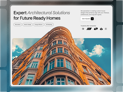 Framer Architect Agency Hero Component - Framify Design framer framer component library framer development framer template framer templates framer website web design