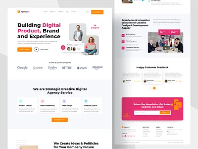 Agency Website UI Design Concept homepage design homepage designer landing landing page landing page designer ui designer uiux designer ux designer uxui designer web web concept web designer web ui web ui designer web ui kit website website concept website designer website ui website ui kit