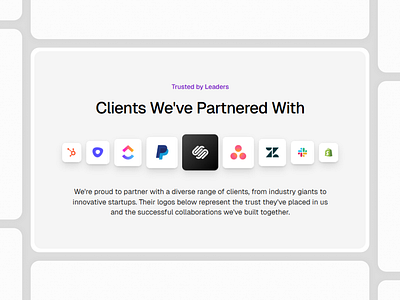 Framer Client Logo Component - Framify Design client logo design framer framer component library framer development framer template framer templates framer website framify library illustration logo web design