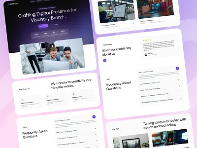 Digital Agency Landing Page agency agency website clean creative design digital agency digital agency landing page digital agency web design digital agency website digital agency website design homepage interface landing page landing page design modern studio ui ui design uiux website design