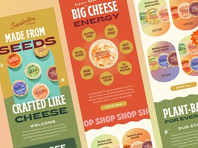 Seeductive Foods – Onboarding Email Design bold bright cheese eat email campaign email design email marketing email marketing design email template email templates food klaviyo onboarding onboarding email plant based responsive email small business