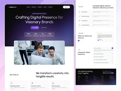 Digital Agency Website Design agency clean creativedesign design digital agency digital agency landing page digital agency website digitalagency figma figmadesign landingpagedesign top agency ui ui ux ui design uidesign ux design web design webdesigner website
