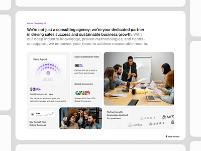Framer About Component - Framify Design design framer framer component library framer development framer template framer templates framer website framify library illustration web design