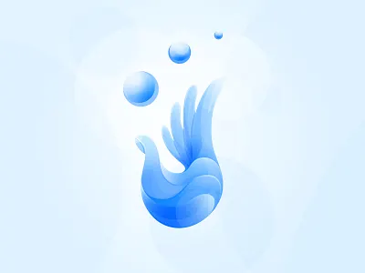 Bubble Hand Illustration bright bubble bubbles car wash clean fresh hand icon illustration wash water