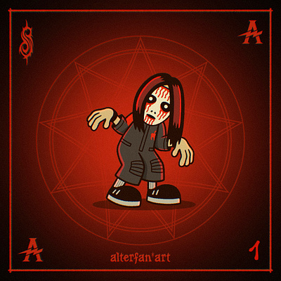 IOWA ERA NUMBER 1 alterfan alterfan art branding coverart design illustration logo nu metal rock music slipknot slipknot art slipknot fanart slipknot iowa
