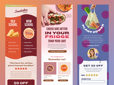 Seeductive Foods – Abandoned Cart Emails cheese ecommerce edm email email designs email marketing email marketing design email templates emails food klaviyo mailchimp
