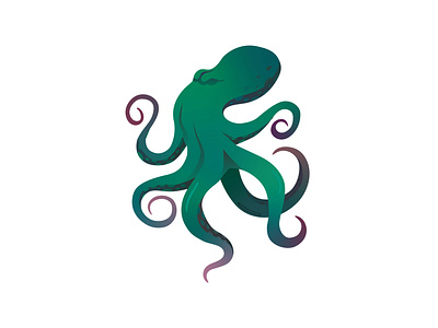 Octopus Logo Design animal branding design graphic design green icon identity illustration interface logo nature octopus typography ui user experience ux vector