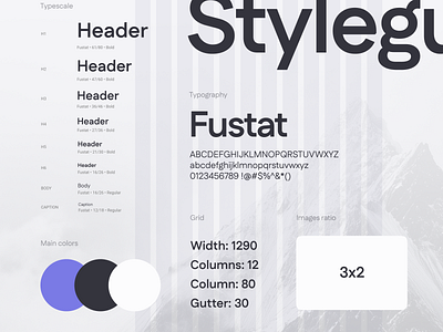Styleguide color palette design system grid grid system style guide styleguide type scale typescale typography ui ui design