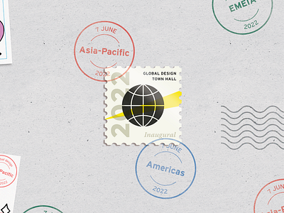Global Design Town Stamp Design branding design graphic design illustration ui