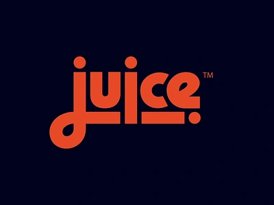 Some juice? (for sale:) art branding buylogo calligraphy custom design flow fun goodtype identity juice lettering logo logotype minimal modern script type unique