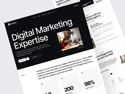 Digizo - Digital Marketing Agency agency barkahlabs clean creative design digital digital agency framer graphic design landingpage marketing modern studio ui ux web web design webflow website wordpress