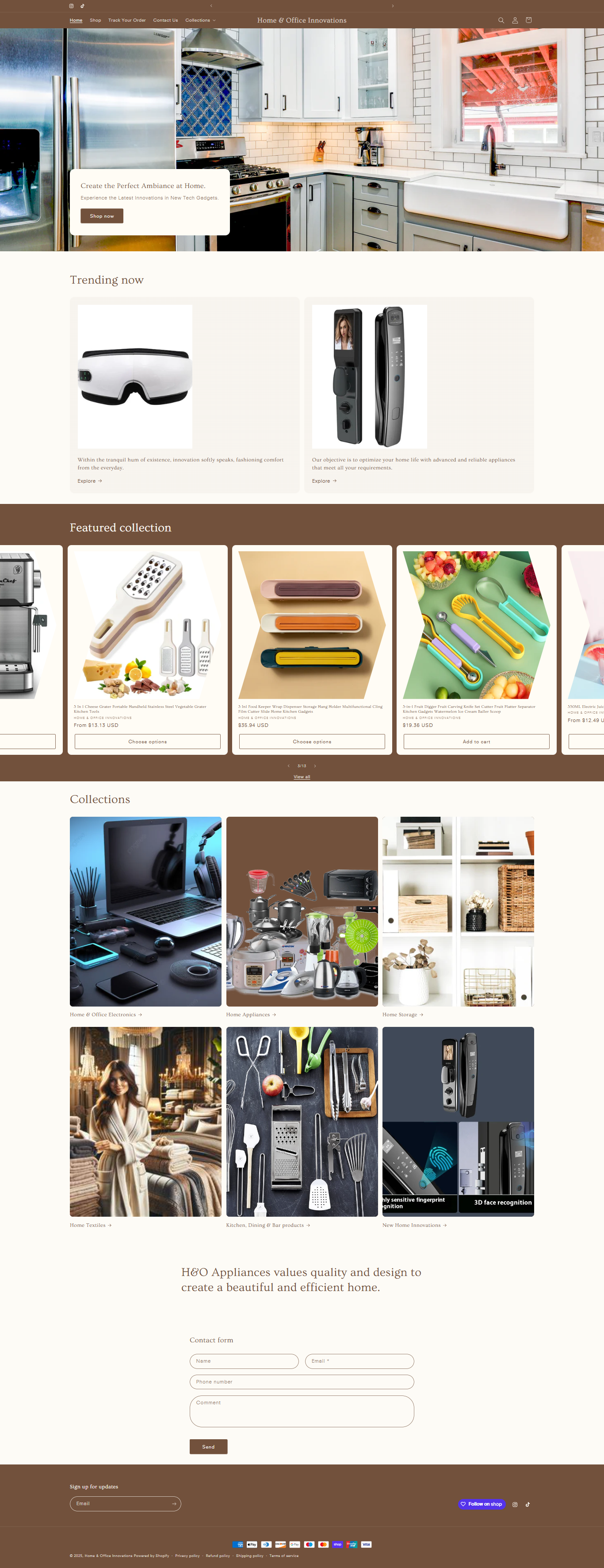 Shopify Home and Office Innovations advertising branding dropshipping expert klaviyo marketing product listing sales funnel shopify shopify ads shopify design shopify dropshipping shopify expert website design