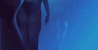 Back View — Music Video Moment back view blue body burlesque butt cabaret cinematic dancer female figure form illustration legs movement sensual shapes showgirl silhouette vector woman