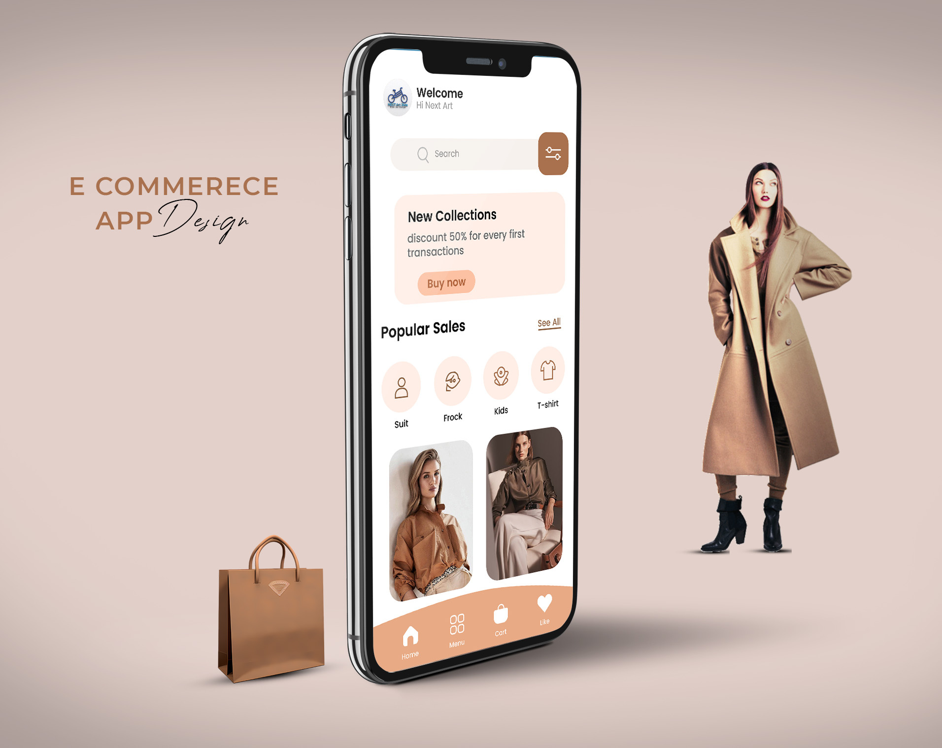 Ecommerce App UI/UX Design by NextArtRide on Dribbble