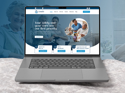 Tranquility Home Care – Senior Care Web Design caregiver web design companion care site companion services eldercare website graphic design home care solutions homecare website landing landing page private caregiving design senior care branding ui ux design web design wellness providers