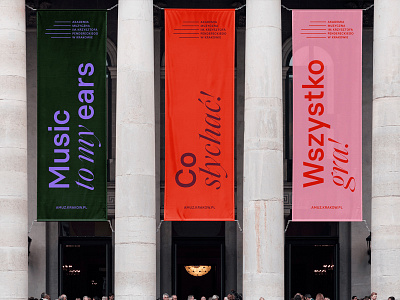 Rebranding of Academy of Music in Kraków banner branding businesscard design download identity logo mockup mockups museum psd template typography