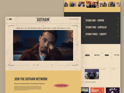 Gotham Production - Website Redesign app branding design graphic design illustration logo typography ui ux vector