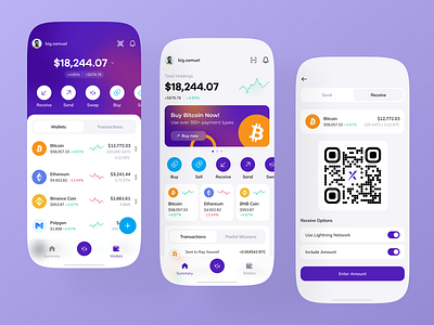 Crypto app design app app design crypto crypto app crypto currency crypto design crypto trade crypto trading mobile app mobile app design mobile design mobile ui wallet