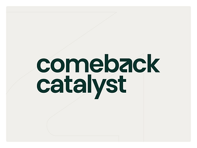 Comeback Catalyst a arrow branding color colour identity logo logotype