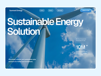 Sunroot Energy Solar Website solar ui uiux ux web design