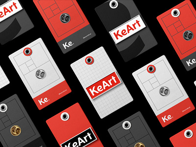 KeArt Identity badge branding design download enamel identity logo metal mockup mockups pin psd template typography