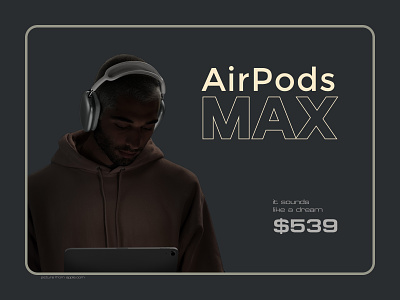 🎧 Neon Apple AirPods MAX Advertise for Instagram - OKaiukov ad advertidse airpod max apple banner color pallet concept creative design desktop dranding instagram laptop minimal mobile neon poster soft sound table