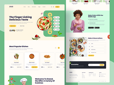 Restaurant Landing Page 🍕🍕 best designer homepage design landing page popular designer restaurant web restaurant website top designer ui designer uiux designer ux designer web web design web design 2023 web design ui web designer website website concept website designer website redesign website ui