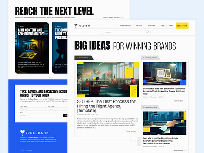 Blog Page - iPullRank article page blog digital techy typography ui web web design website