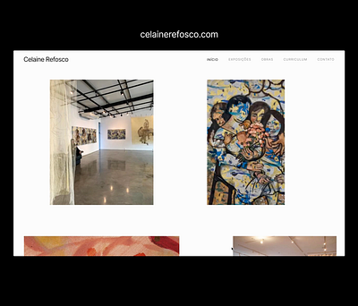 Celaine Refosco – Portfolio Website animation artist clean cms editor x editorial grid interface design low code minimal portfolio ui ux web design